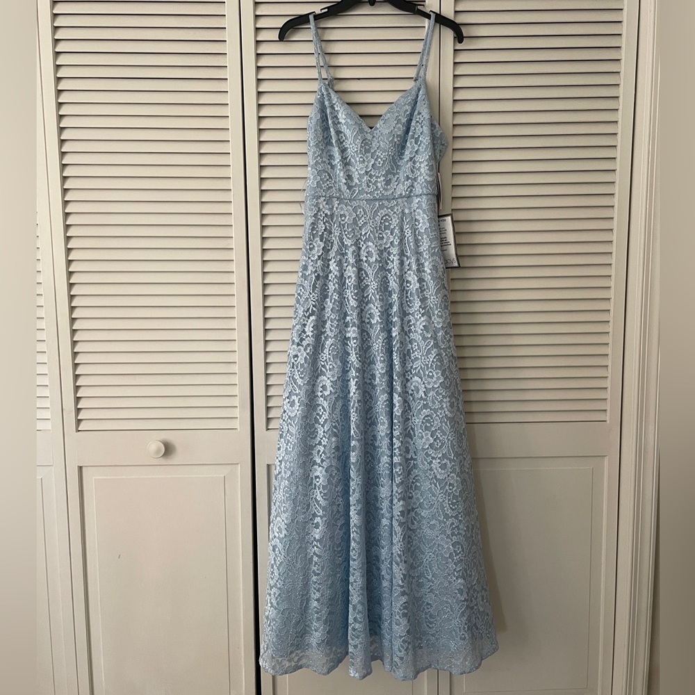 Long sparky blue dress never worn